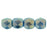 Czech Fire-Polish 3mm Halo Ethereal - Azurite (50pcs)