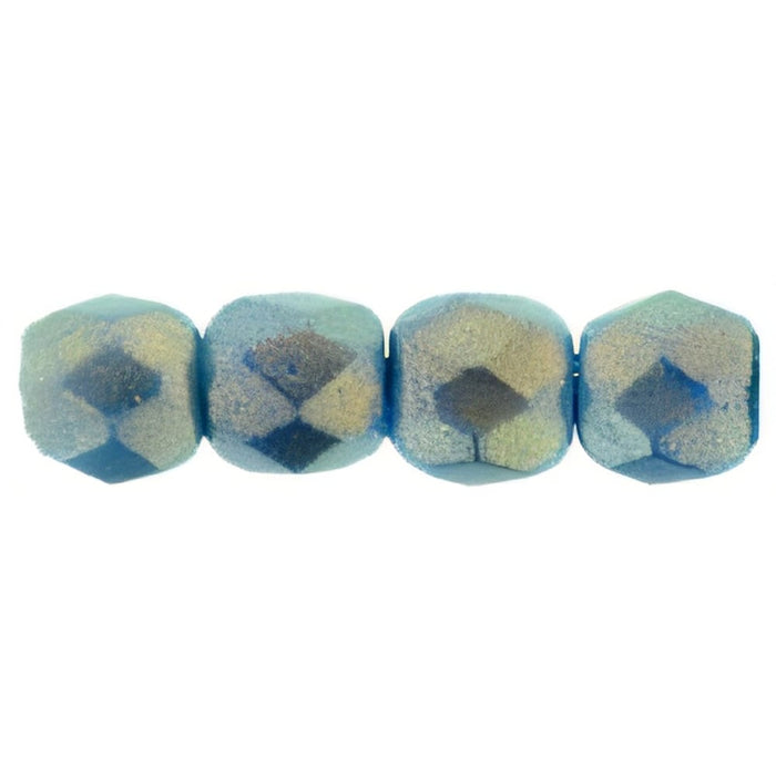 Czech Fire-Polish 3mm Halo Ethereal - Azurite (50pcs)