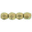 Czech Fire-Polish 3mm Halo Ethereal - Linen (50pcs)