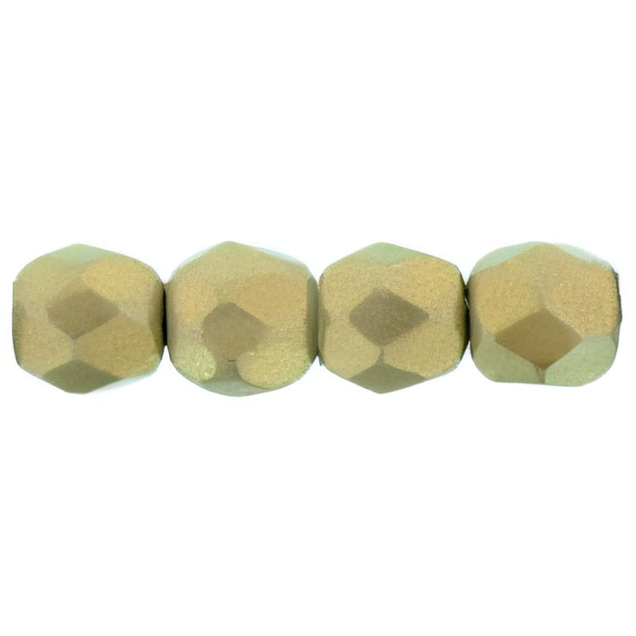 Czech Fire-Polish 3mm Halo Ethereal - Linen (50pcs)