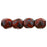 Czech Fire-Polish 3mm Opaque Red - Picasso (50pcs)