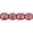 Czech Fire-Polish 4mm ColorTrends: Saturated Metallic Grenadine (50pcs)