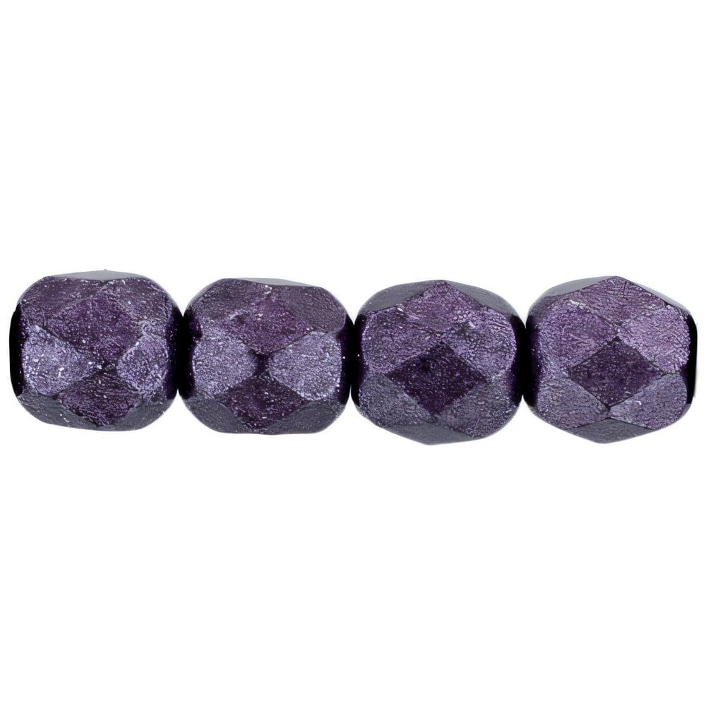 Czech Fire-Polish 4mm ColorTrends: Saturated Metallic Tawny Port (50pcs)