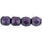 Czech Fire-Polish 4mm ColorTrends: Saturated Metallic Tawny Port (50pcs)