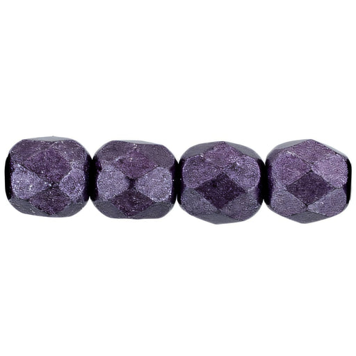 Czech Fire-Polish 4mm ColorTrends: Saturated Metallic Tawny Port (50pcs)