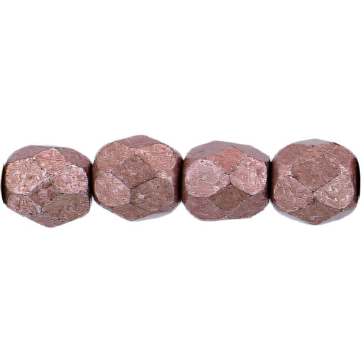 Czech Fire-Polish 4mm ColorTrends: Saturated Metallic Butterum (50pcs)