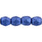 Czech Fire-Polish 4mm ColorTrends: Saturated Metallic Navy Peony (50pcs)