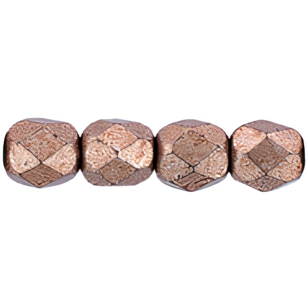 Czech Fire-Polish 4mm ColorTrends: Saturated Metallic Autumn Maple (50pcs)