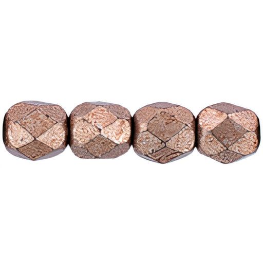 Czech Fire-Polish 4mm ColorTrends: Saturated Metallic Autumn Maple (50pcs)