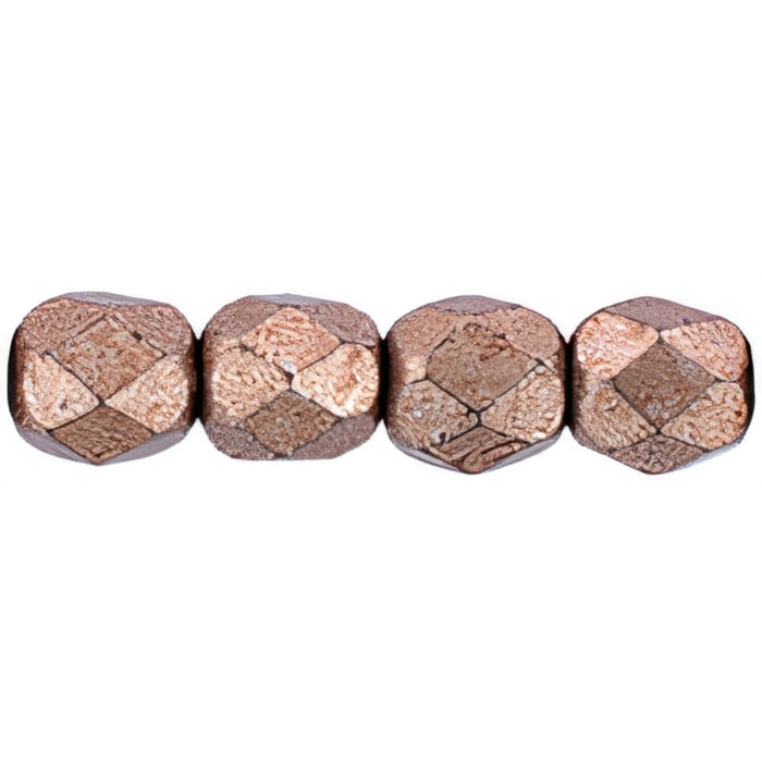 Czech Fire-Polish 4mm ColorTrends: Saturated Metallic Autumn Maple (50pcs)