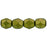 Czech Fire-Polish 4mm ColorTrends: Saturated Metallic Meadowlark (50pcs)