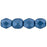 Czech Fire-Polish 4mm ColorTrends: Saturated Metallic Little Boy Blue (50pcs)
