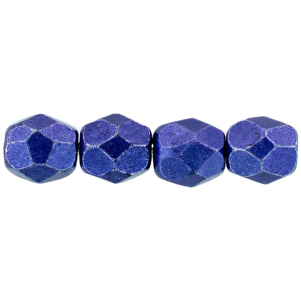 Czech Fire-Polish 4mm ColorTrends: Saturated Metallic Super Violet (50pcs)
