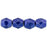 Czech Fire-Polish 4mm ColorTrends: Saturated Metallic Super Violet (50pcs)