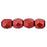 Czech Fire-Polish 4mm ColorTrends: Saturated Metallic Cherry Tomato (50pcs)