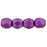 Czech Fire-Polish 4mm ColorTrends: Saturated Metallic Spring Crocus (50pcs)