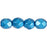 Czech Fire-Polish 4mm ColorTrends: Saturated Metallic Nebulas Blue (50pcs)