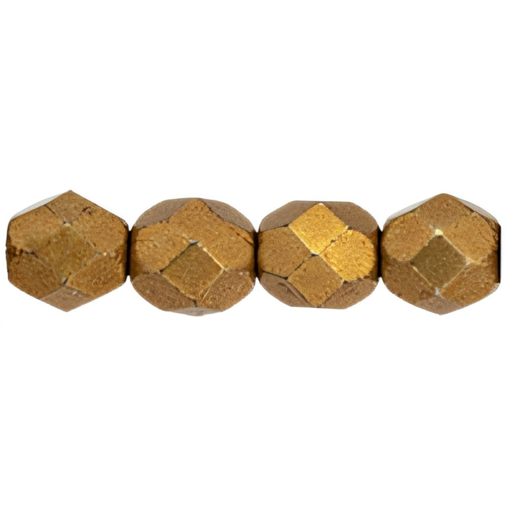 Czech Fire-Polish 4mm ColorTrends: Saturated Metallic Ceylon Yellow (50pcs)