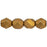 Czech Fire-Polish 4mm ColorTrends: Saturated Metallic Ceylon Yellow (50pcs)