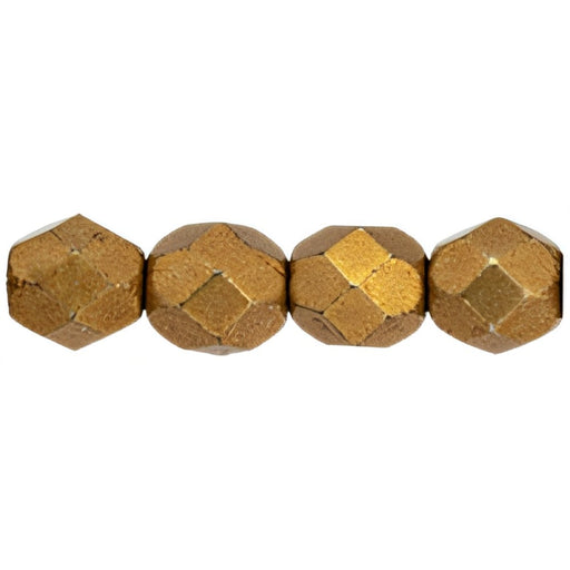 Czech Fire-Polish 4mm ColorTrends: Saturated Metallic Ceylon Yellow (50pcs)