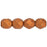 Czech Fire-Polish 4mm ColorTrends: Saturated Metallic Russet Orange (50pcs)
