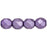 Czech Fire-Polish 4mm ColorTrends: Saturated Metallic Crocus Petal (50pcs)