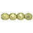 Czech Fire-Polish 4mm ColorTrends: Saturated Metallic Limelight (50pcs)