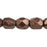 Czech Fire-Polish 4mm ColorTrends: Saturated Metallic Chicory Coffee (50pcs)