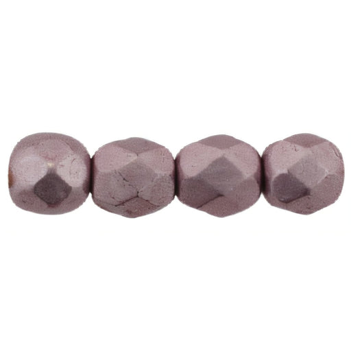 Czech Firepolish 4mm ColorTrends: Sueded Gold Blackened Pearl (50pcs)