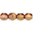 Czech Fire-Polish 4mm Luster - Transparent Gold/Smokey Topaz (50pcs)
