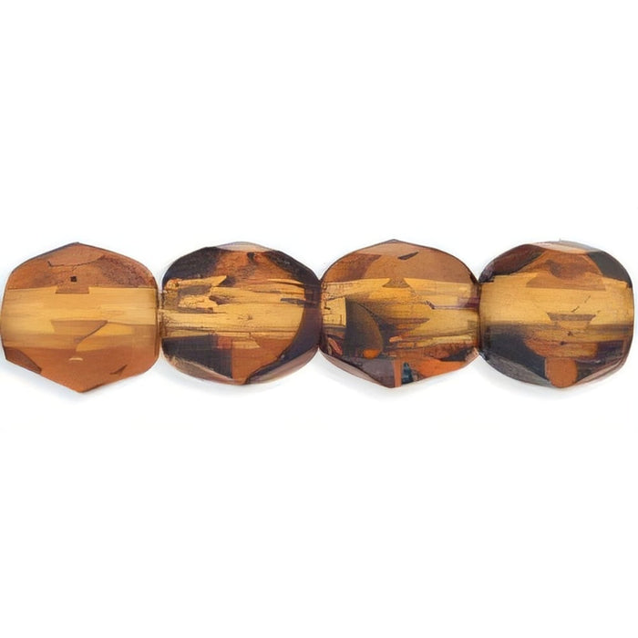 Czech Fire-Polish 4mm Tortoise (50pcs)