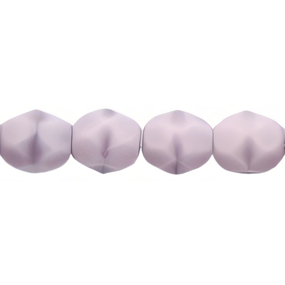 Czech Fire-Polish 4mm Lavender Coral (50pcs)
