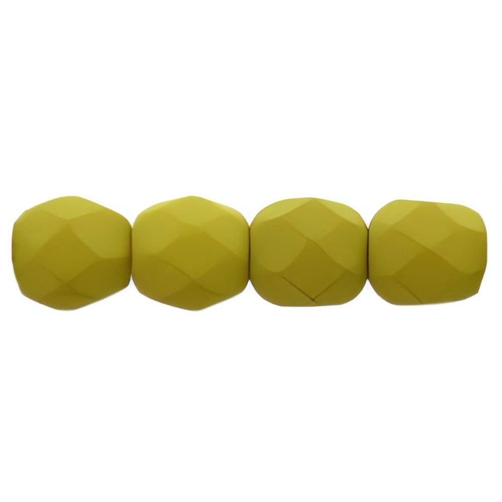 Czech Fire-Polish 4mm Saturated Chartreuse (50pcs)