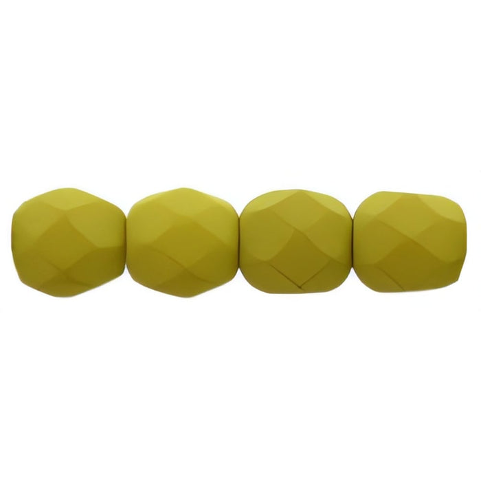 Czech Fire-Polish 4mm Saturated Chartreuse (50pcs)