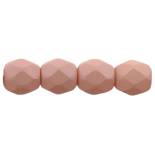 Czech Fire-Polish 4mm Saturated Peach (50pcs)