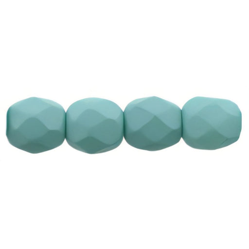 Czech Fire-Polish 4mm Saturated Teal (50pcs)