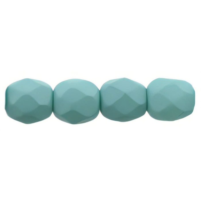 Czech Fire-Polish 4mm Saturated Teal (50pcs)