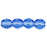 Czech Fire-Polish 4mm Sapphire (50pcs)