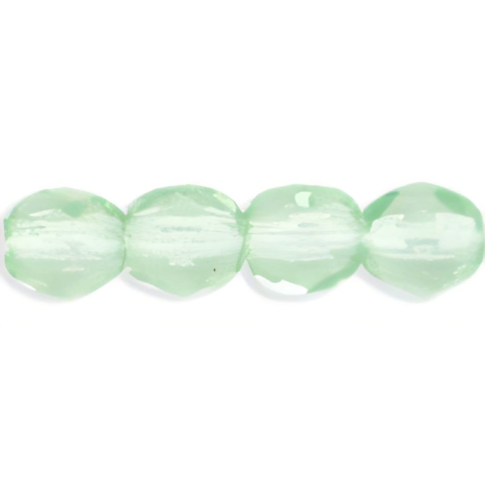 Czech Fire-Polish 4mm Peridot (50pcs)