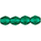 Czech Fire-Polish 4mm Emerald (50pcs)