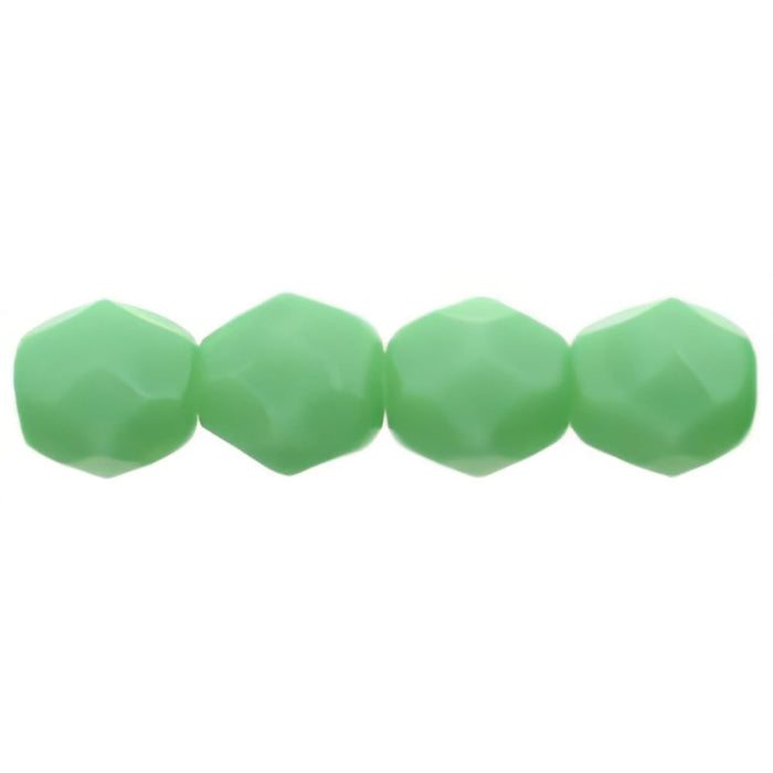 Czech Fire-Polish 4mm Green Turquoise (50pcs)