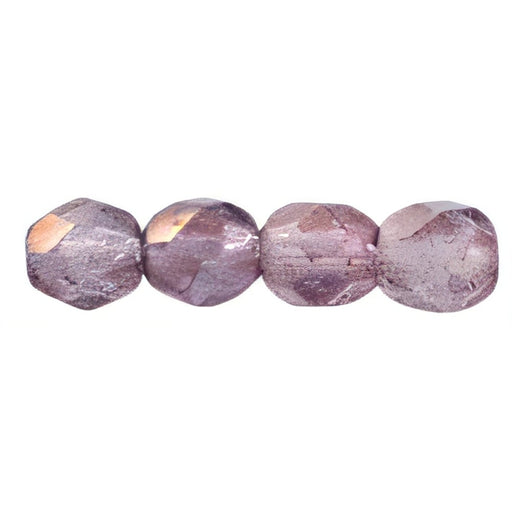 Czech Fire-Polish 4mm Luster - Translucent Stone Pink (50pcs)