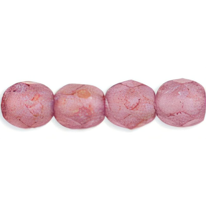 Czech Fire-Polish 4mm Luster - Stone Pink (50pcs)