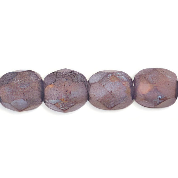 Czech Fire-Polish 4mm Luster - Stone Amethyst (50pcs)