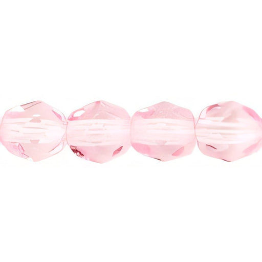 Czech Fire-Polish 4mm Pink (50pcs)