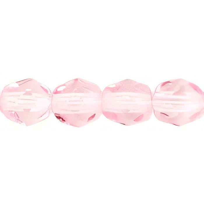 Czech Fire-Polish 4mm Pink (50pcs)