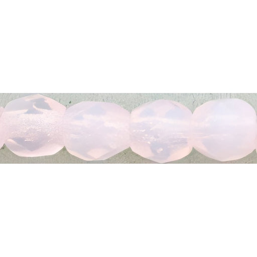 Czech Fire-Polish 4mm Milky Soft Rosaline (50pcs)