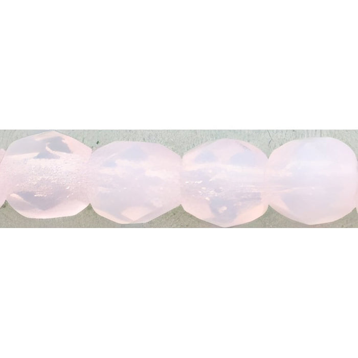 Czech Fire-Polish 4mm Milky Soft Rosaline (50pcs)