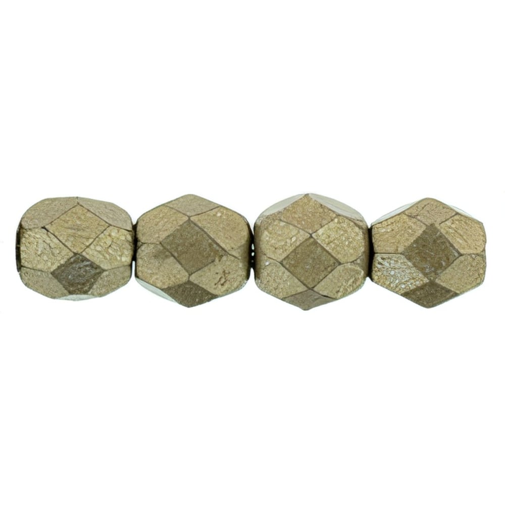 Czech Fire-Polish 4mm ColorTrends: Saturated Metallic Hazelnut (50pcs)