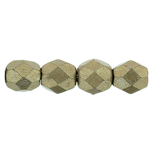 Czech Fire-Polish 4mm ColorTrends: Saturated Metallic Hazelnut (50pcs)
